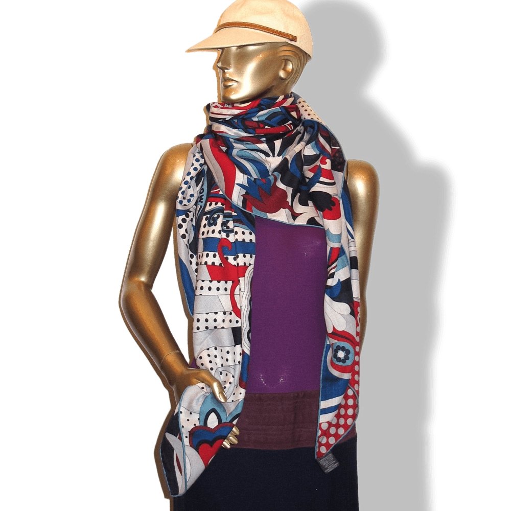 Hermes FAUBOURG RAINBOW by Rybaltchenko Cashmere Shawl 140