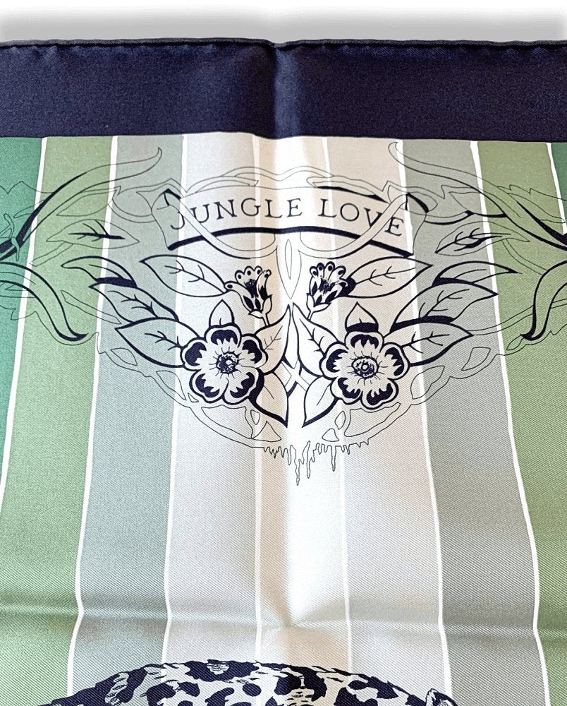 Hermes JUNGLE LOVE RAINBOW by Robert Dallet Twill 90