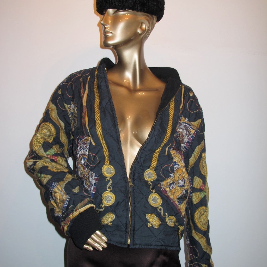 Hermes reversible bomber jacket Les Tambours
