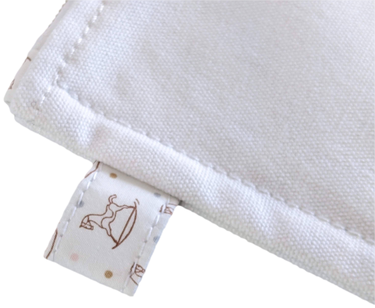 Hermes Blanc Cotton Trousse " A Dada " Toilet Bag GM