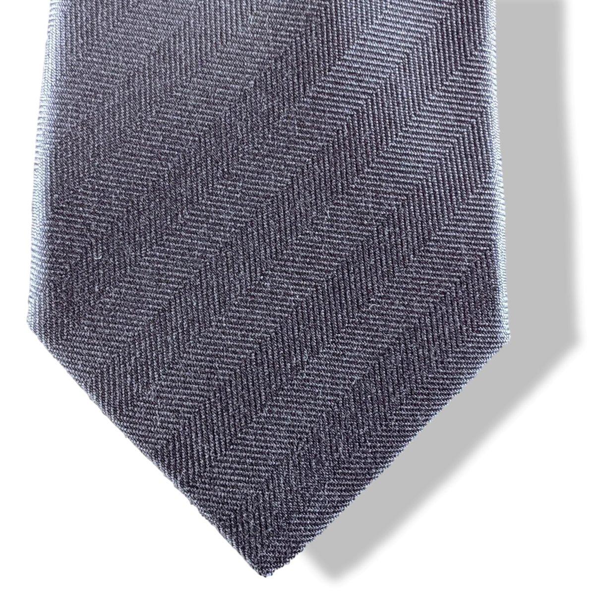 Hermes Acier 18 UNIE CHEVRON Silk Tie 7cm, NWT