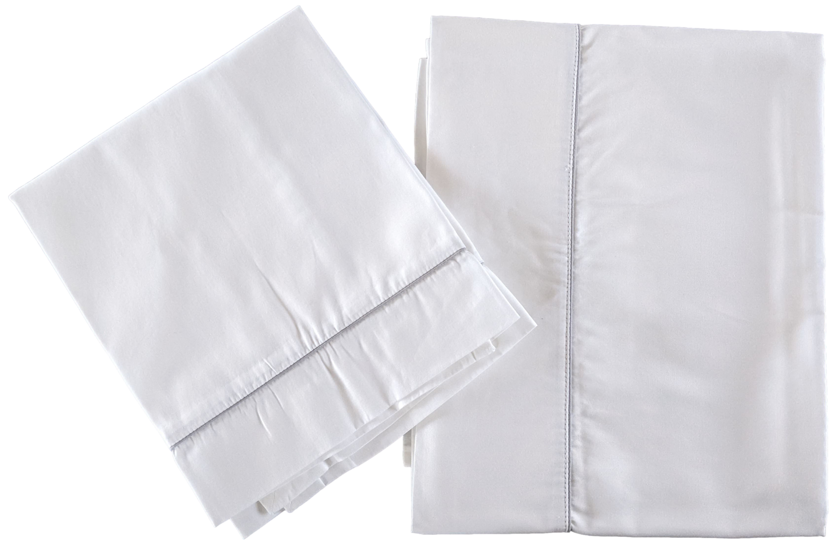 Hermes Blanc/Gris Perle Trim Parure de Berceau " Adada " Crib Set