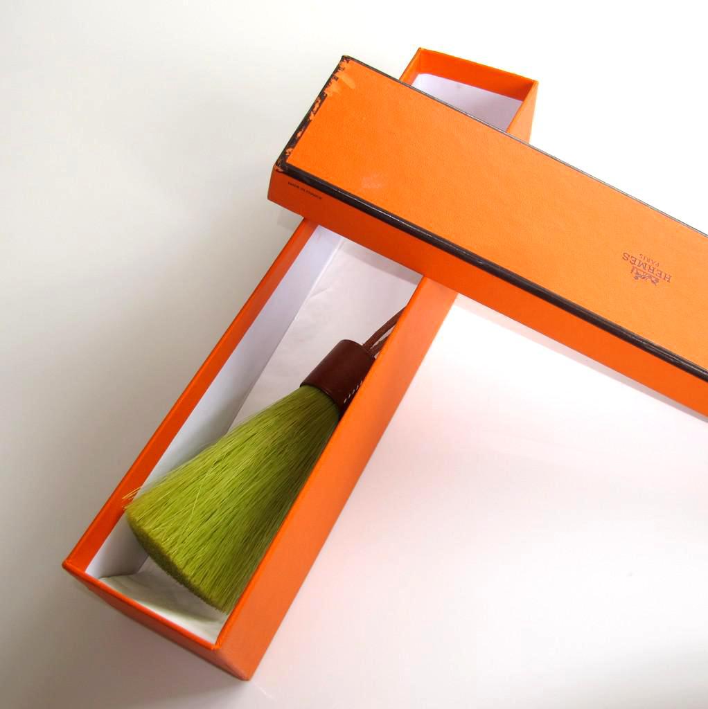 Hermes Crinoline & Barenia Bag Charm Rare Color!