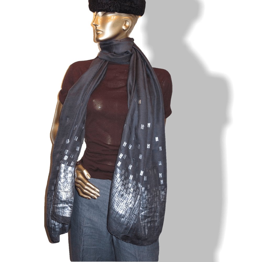 Hermes HART DECO Cashmere Silk Stole
