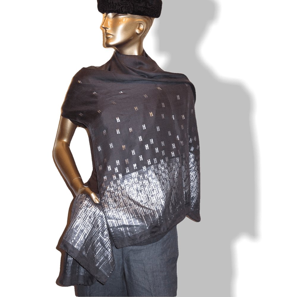 Hermes HART DECO Cashmere Silk Stole