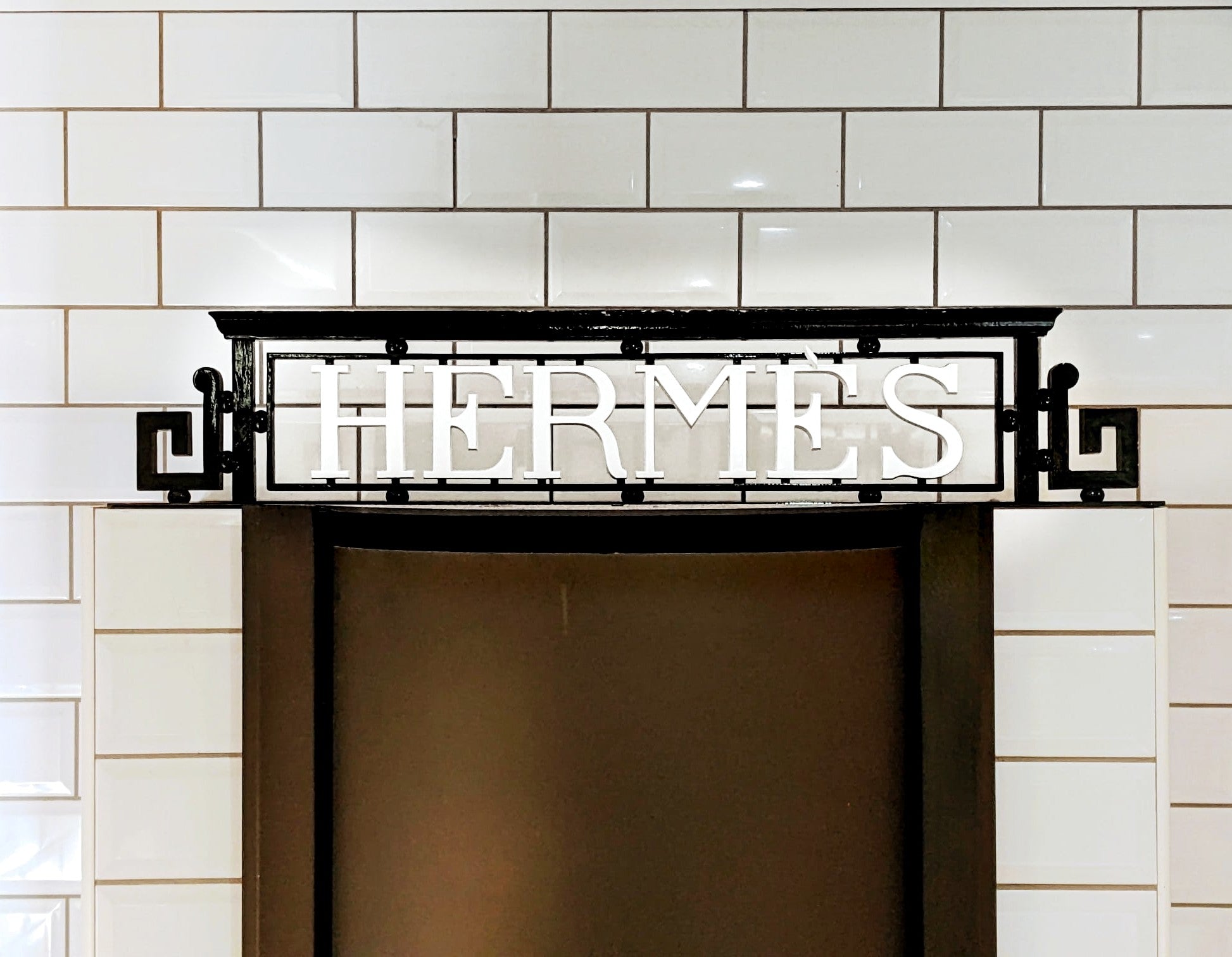 Hermes Art Deco "Enseigne de Magasin" Store Marqee