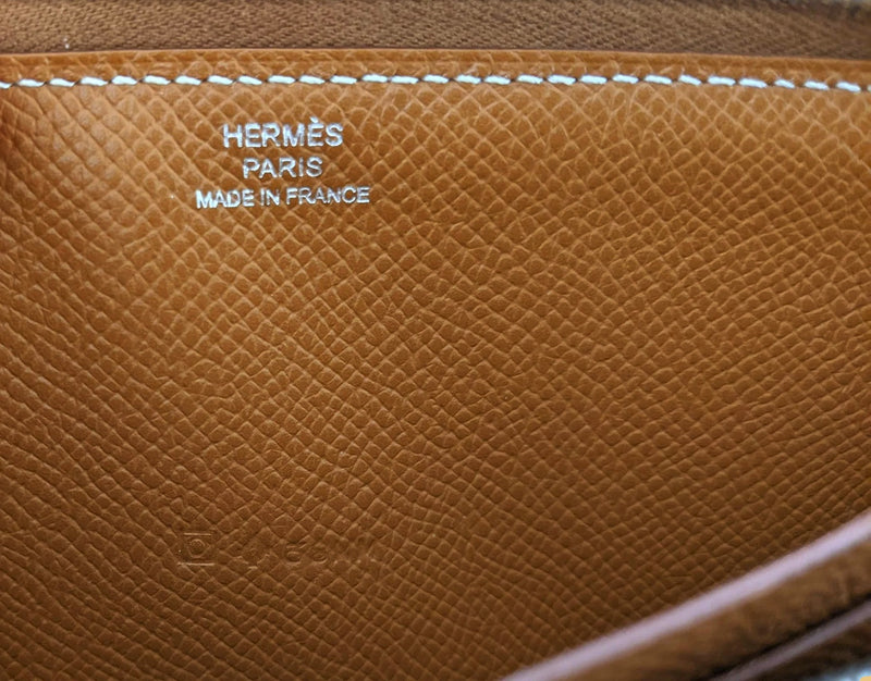 Hermes 2011 Gold Chevre Mysore Gold " Azap classic " Wallet, Large Model