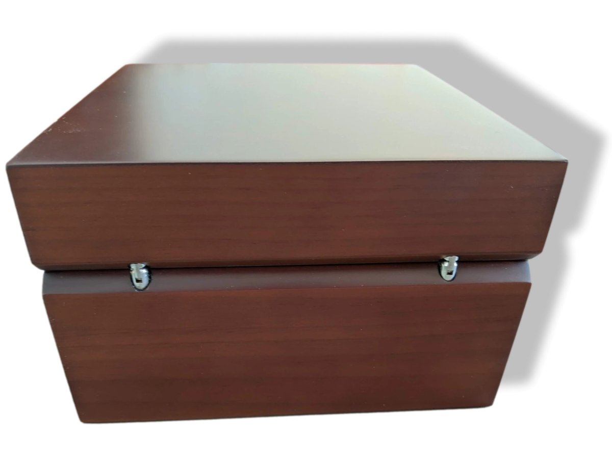 Hermes B01 Luxurious Precious Mahogany Wood Watch Box, Impressive Model, New!