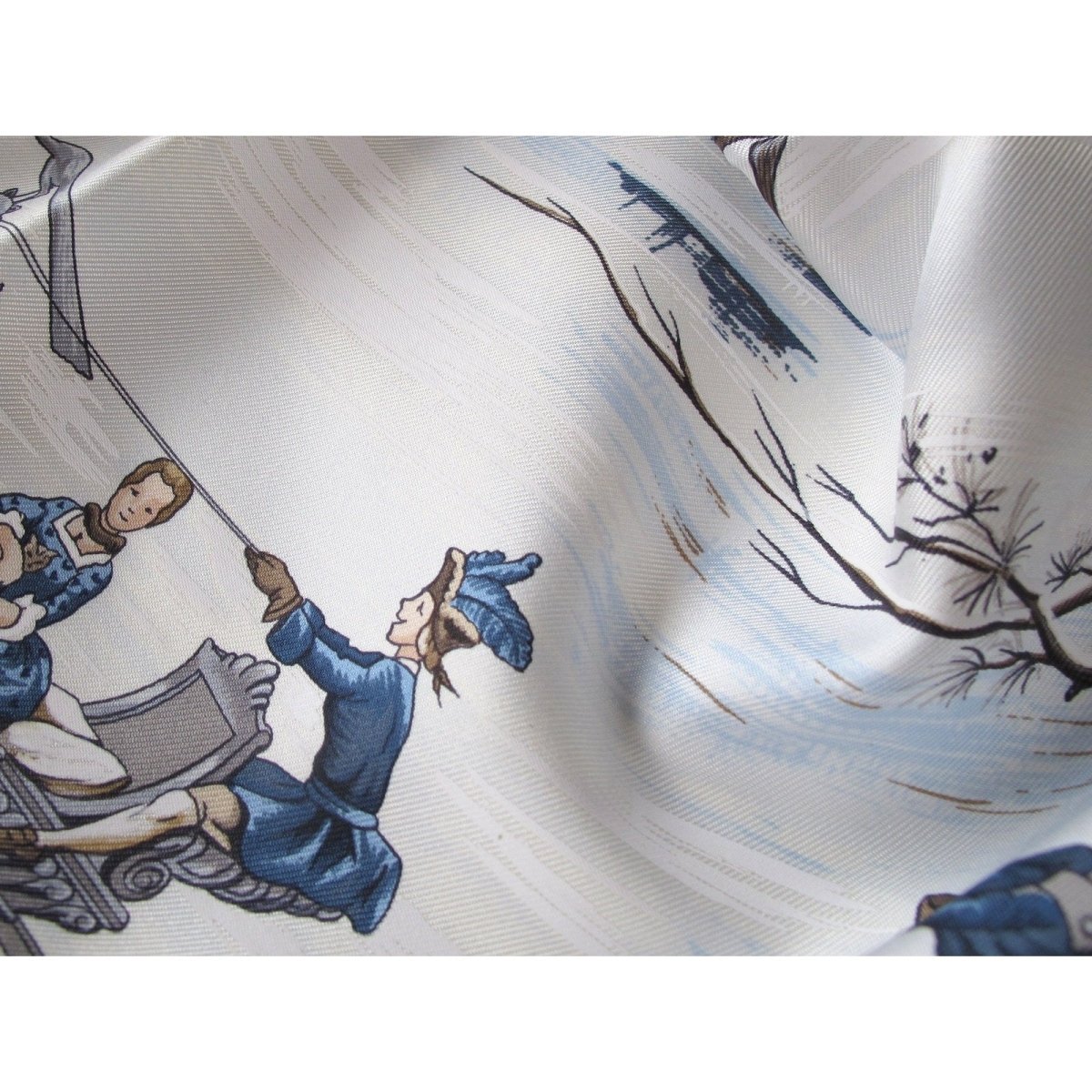 Hermes Traineaux et Glissades by F de la Perriere Silk Twill 90