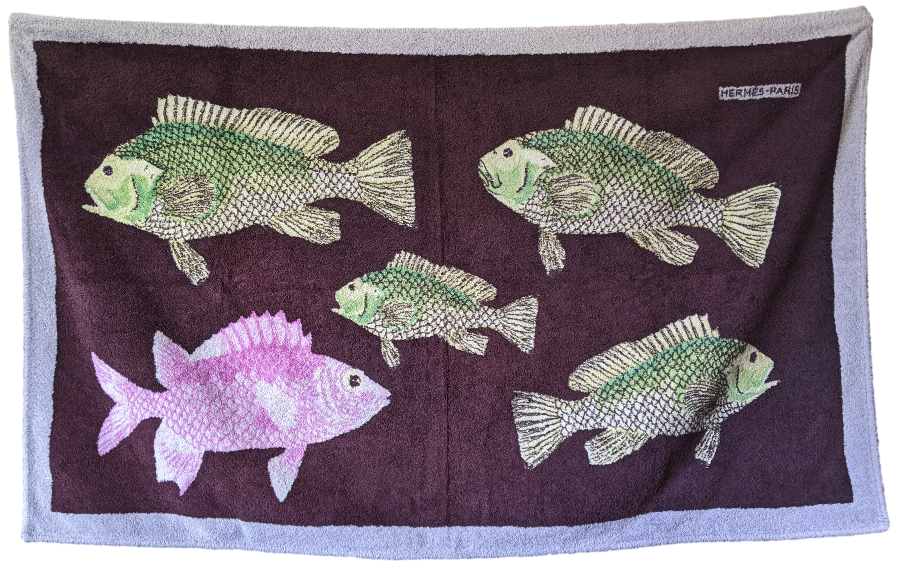Hermes "Bali" Terry Beach Towel 90 x 150 cm