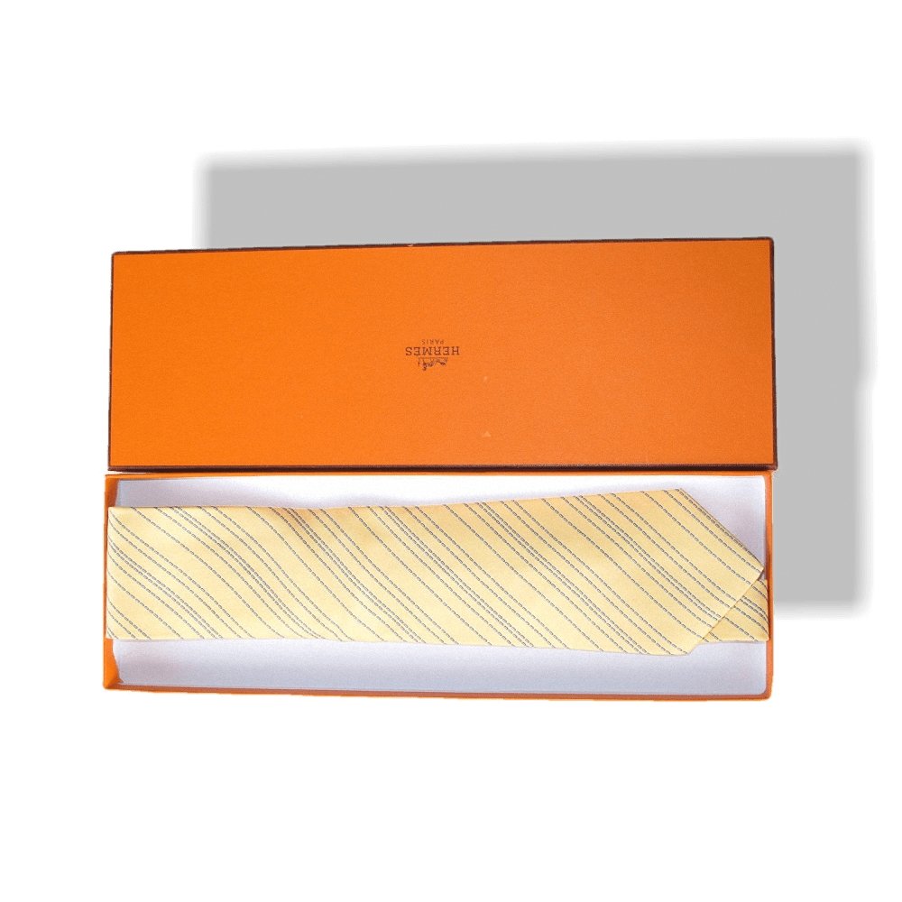 Hermes Twill Silk Tie, Nr 5114 HA