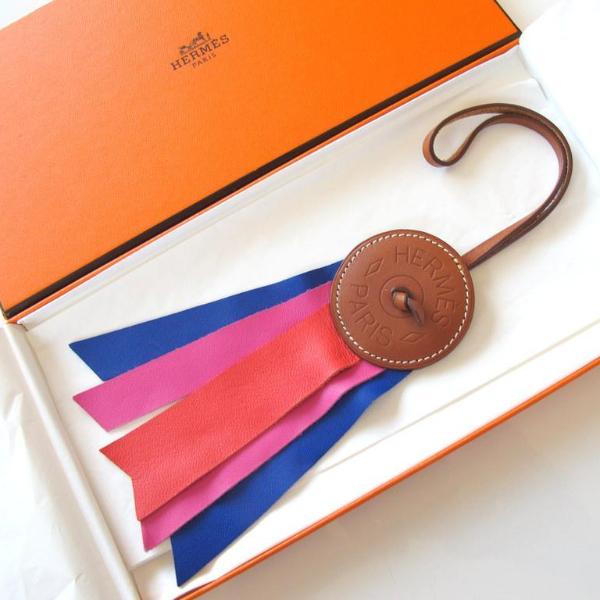 Hermes Barenia & Milo Lambskin Paddock Flot Bag Charm