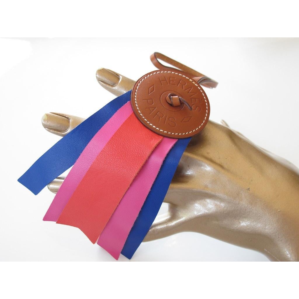 Hermes Barenia & Milo Lambskin Paddock Flot Bag Charm