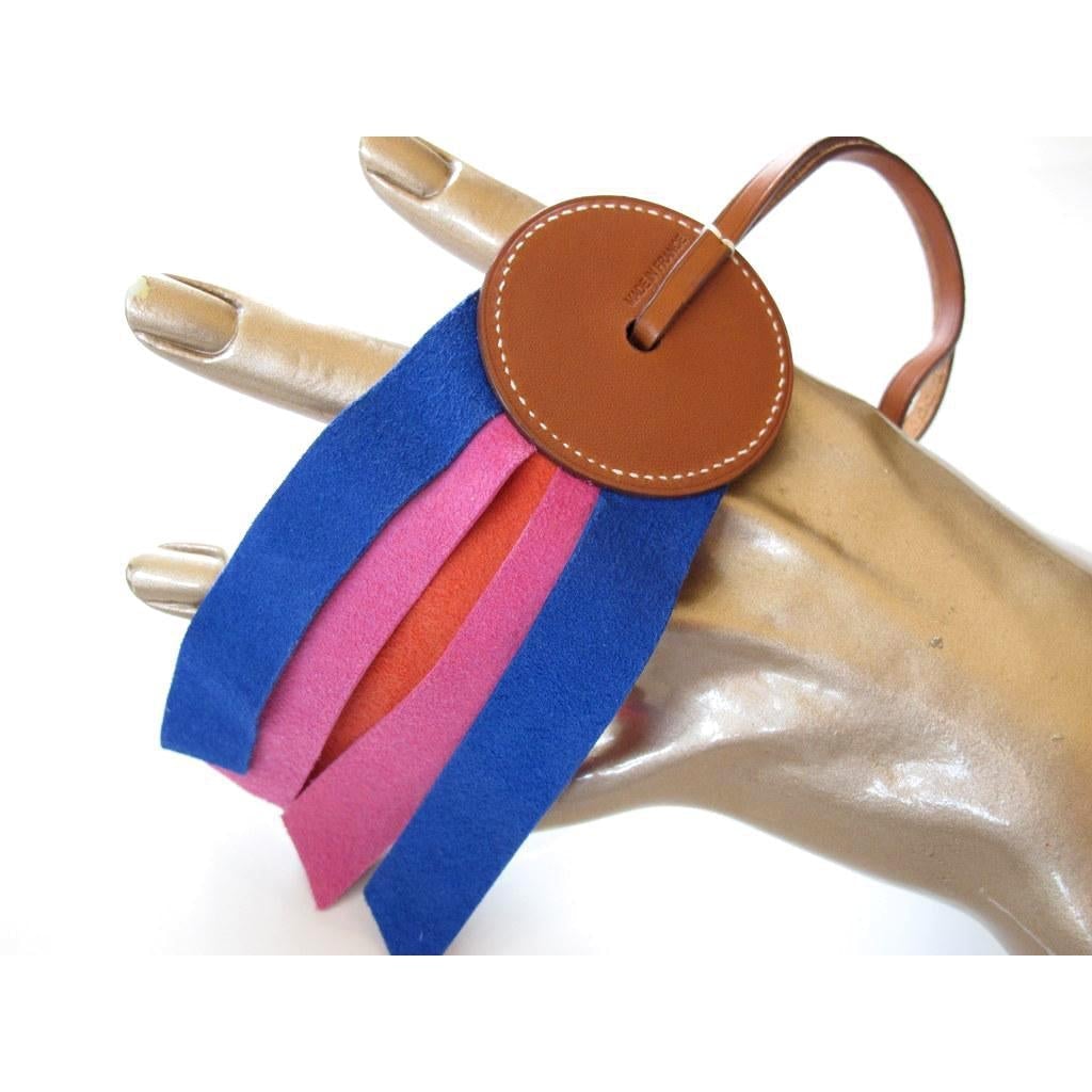 Hermes Barenia & Milo Lambskin Paddock Flot Bag Charm