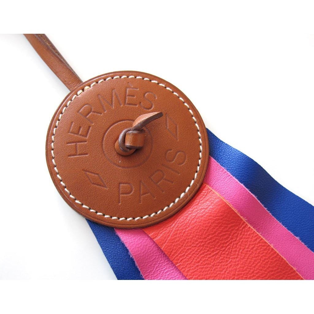 Hermes Barenia & Milo Lambskin Paddock Flot Bag Charm, NIB! - poupishop