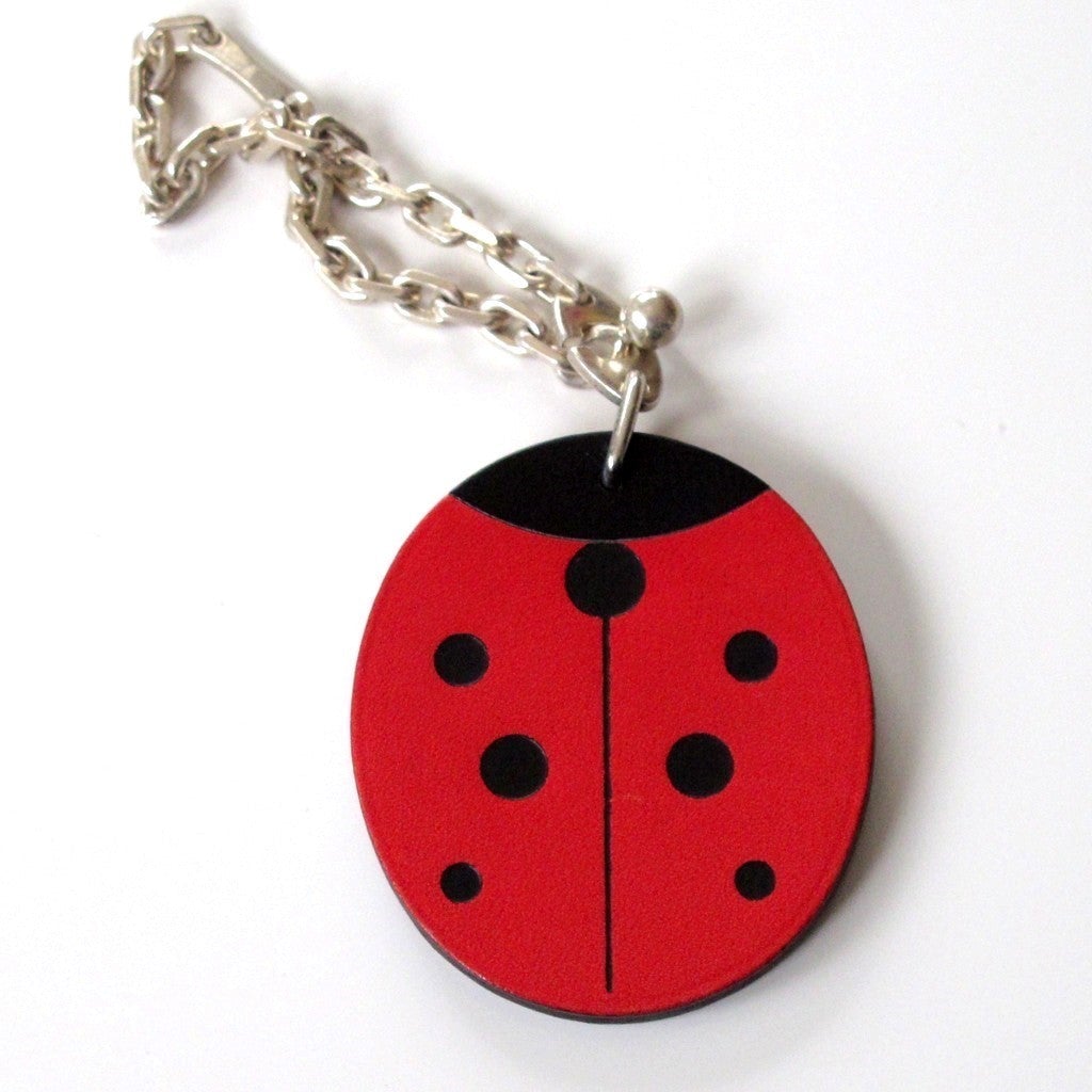 Hermes Ladybird Ag925 Key Ring, Bag Charm