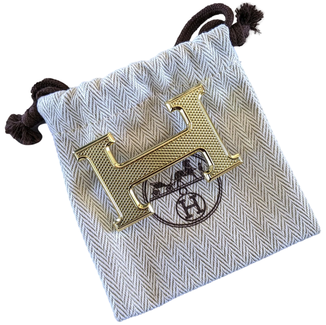 Hermes Permabrass Guillochee Buckle H 32mm