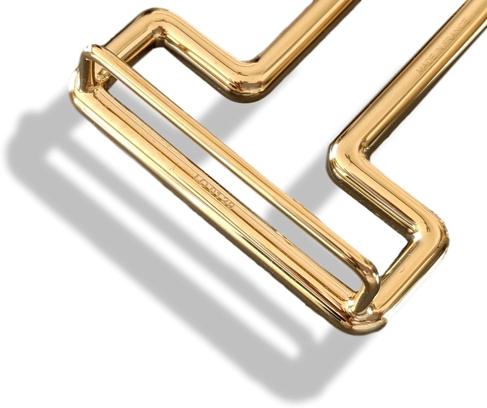 Hermes Big Shiny Gold Belt Buckle TONIGHT 38mm, New with Pouch!