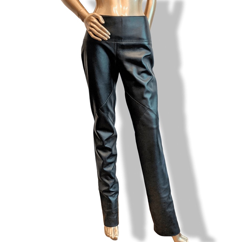 Hermes Black Lambskin Women Pants Ret. €3500, BNEW! - poupishop