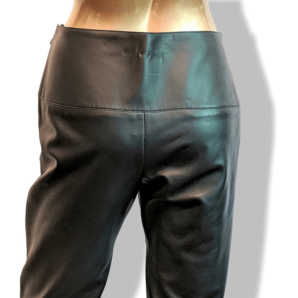 Hermes Black Lambskin Women Pants Ret. €3500, BNEW! - poupishop