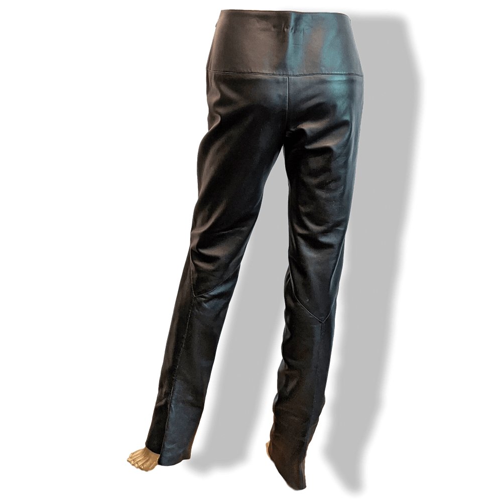 Hermes Black Lambskin Women Pants Ret. €3500, BNEW! - poupishop