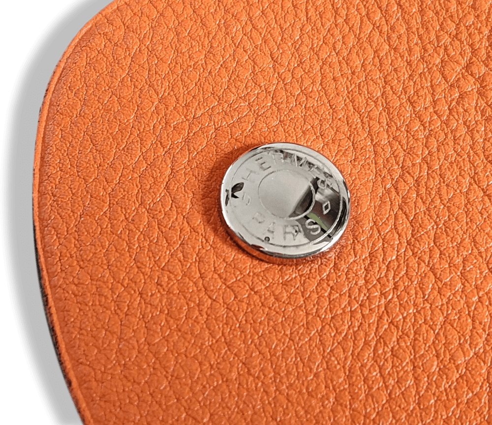 Hermes Black/Orange ELEPHANT Clickazoo PETIT H, New!