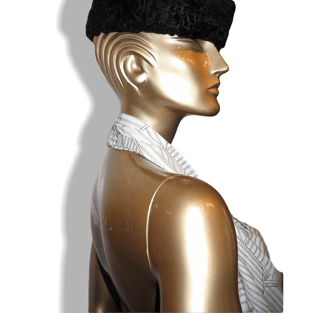 Hermes Black/White Vent Portant II Cache-Coeur with Lambskin Double Tour Belt