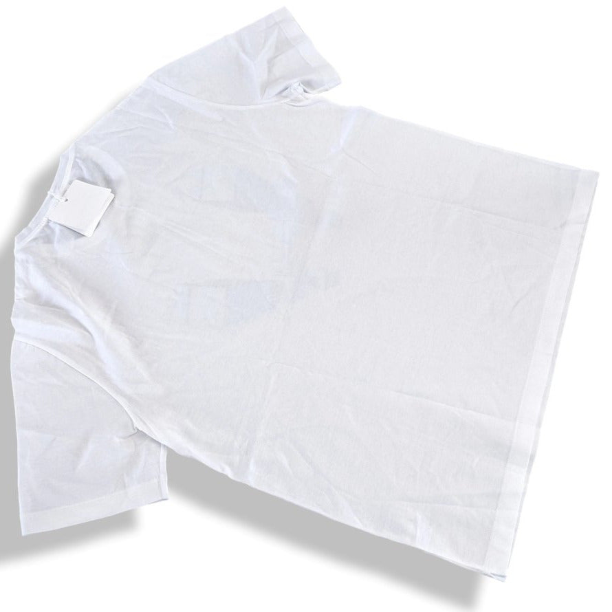 Hermes Blanc/Turquoise 100% Cotton Odyssee Crewneck T-Shirt Size M, Pur luxe, BNWT!