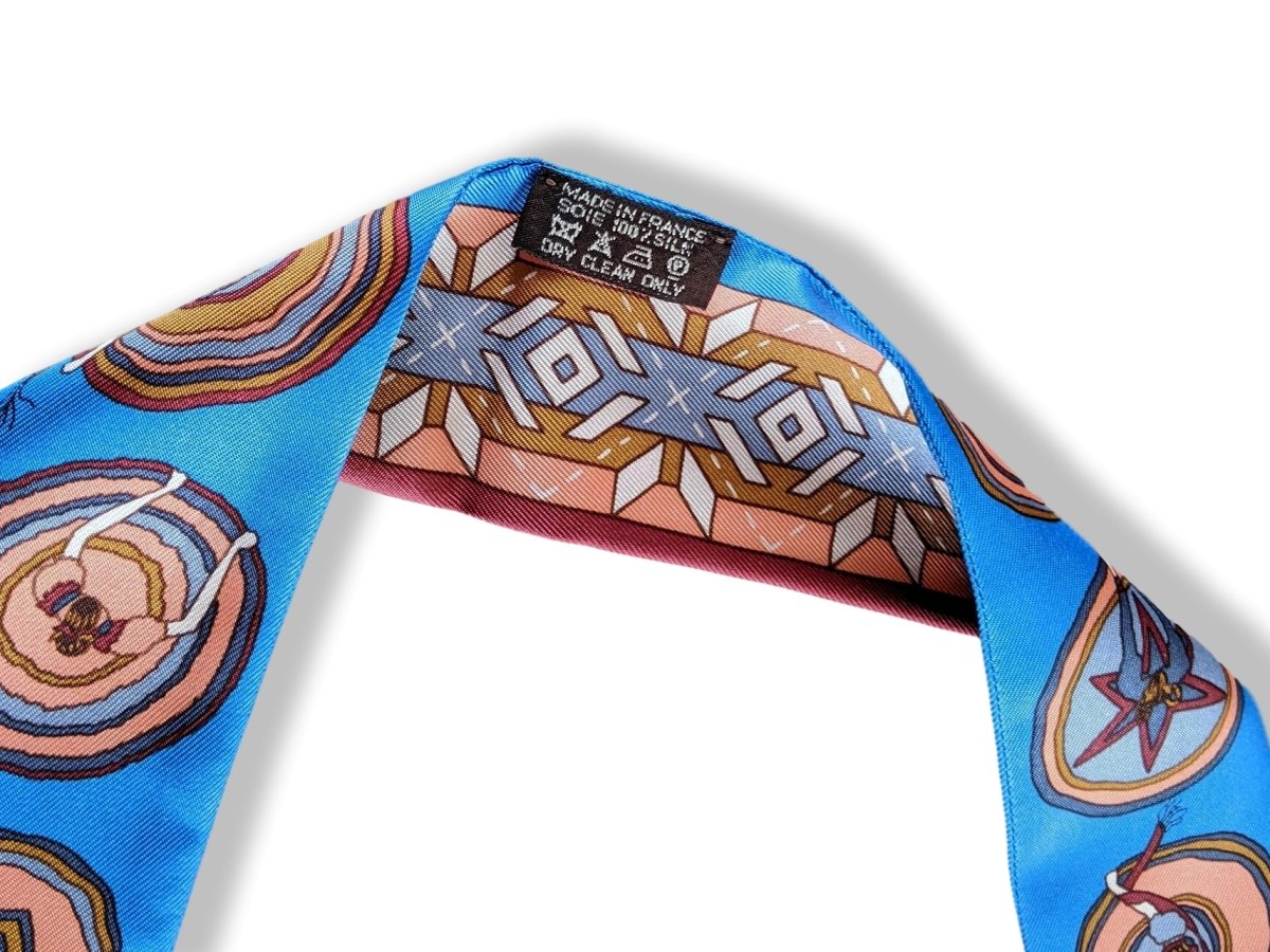 Hermes Blue BELLES DU MEXIQUE by Virginie Jamin Twilly, New!