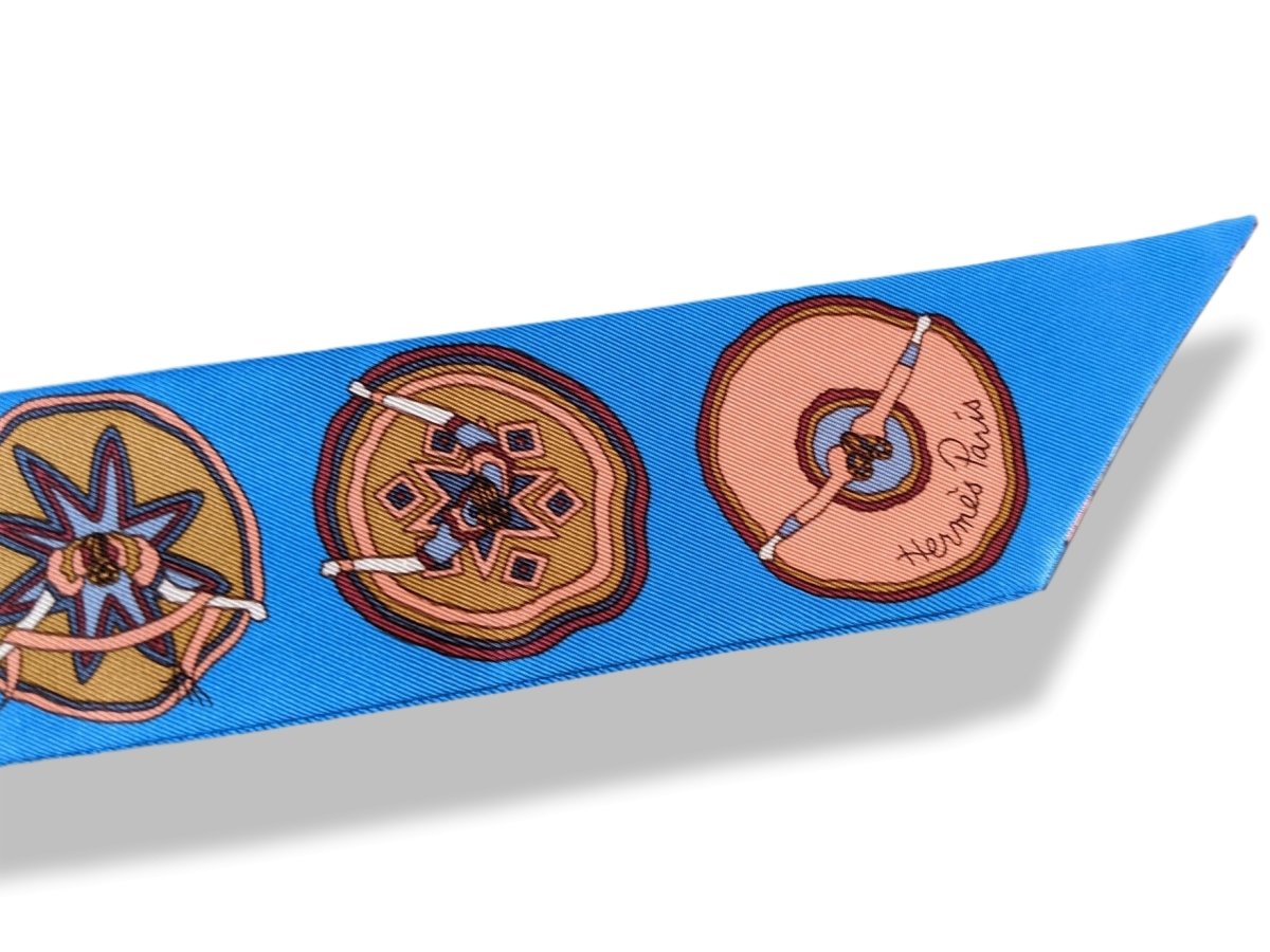 Hermes Blue BELLES DU MEXIQUE by Virginie Jamin Twilly, New!