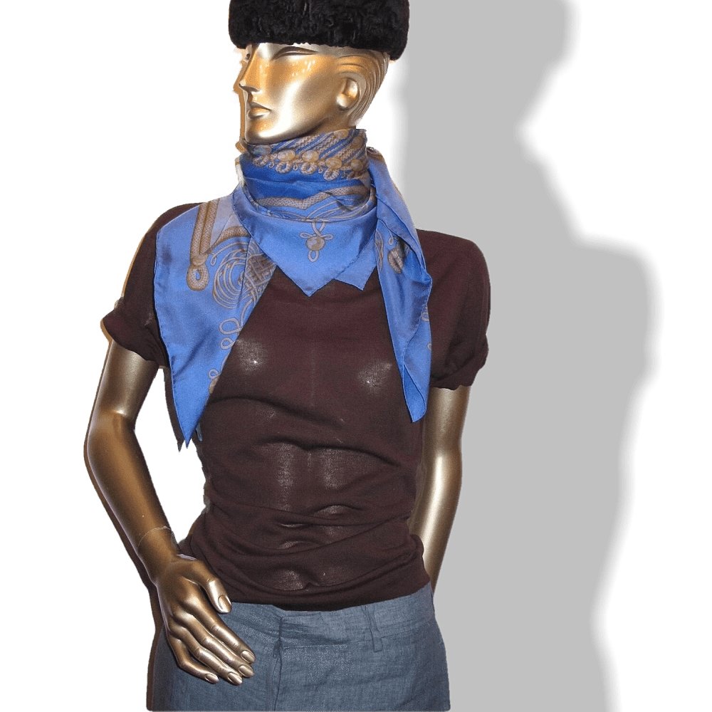 Hermes Brandebourg by Caty Latham Dip Dye Surteint Silk 90