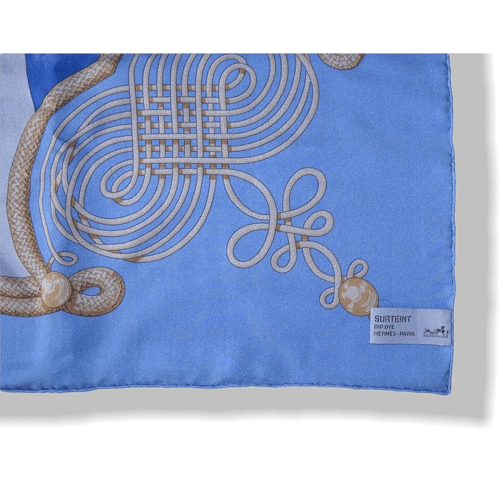 Hermes Brandebourg by Caty Latham Dip Dye Surteint Silk 90