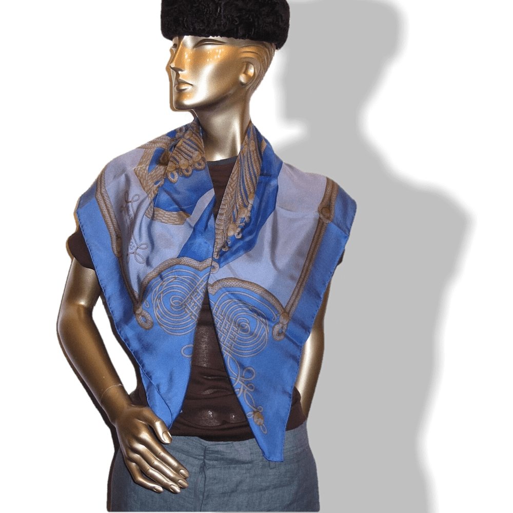 Hermes Brandebourg by Caty Latham Dip Dye Surteint Silk 90