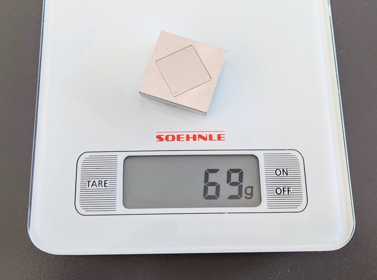 Hermes Brushed Steel / Acier Brossé MENU HOLDER - PORTE MENU CARRE - poupishop
