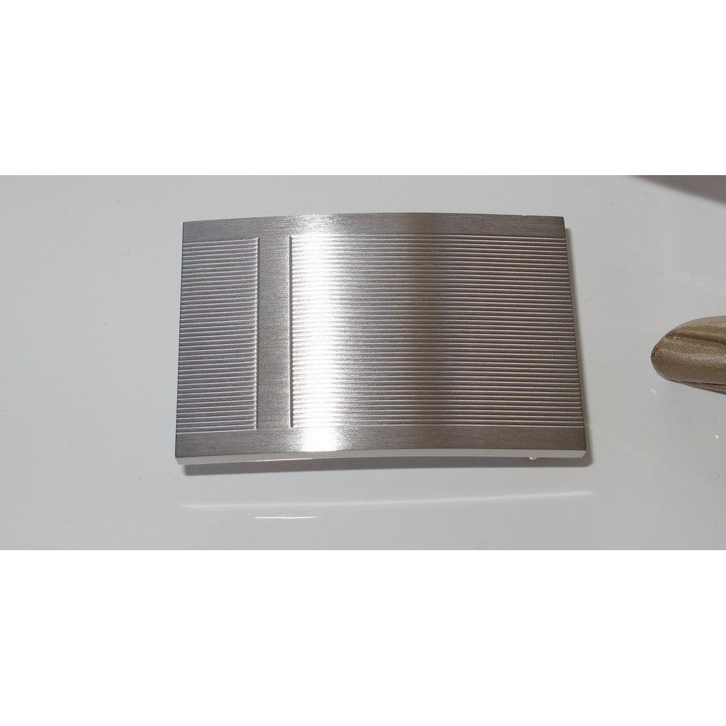 Hermes Brushed Strie Silver Belt Buckle 32 mm New! - poupishop