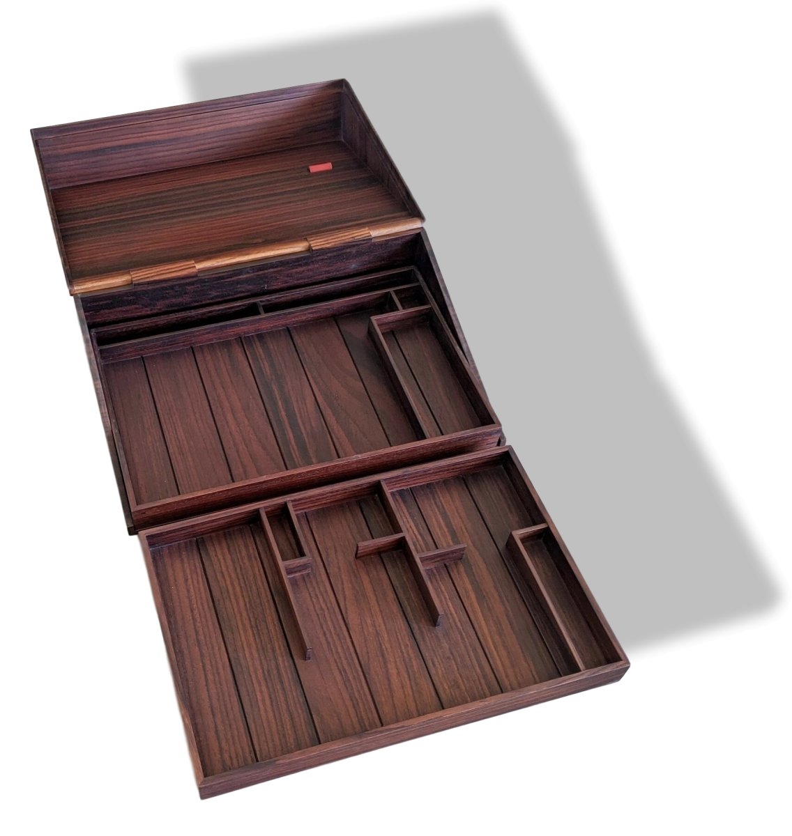 Hermes Cabinetry Precious Rosewood Organize Desk/Jewels Box Palissandre, Rare! - poupishop