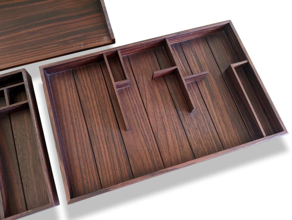 Hermes Cabinetry Precious Rosewood Organize Desk/Jewels Box Palissandre, Rare! - poupishop