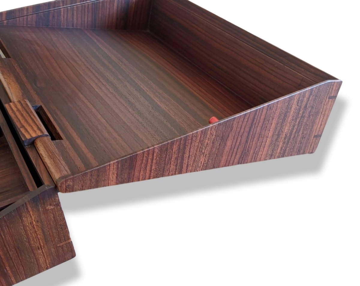 Hermes Cabinetry Precious Rosewood Organize Desk/Jewels Box Palissandre, Rare! - poupishop