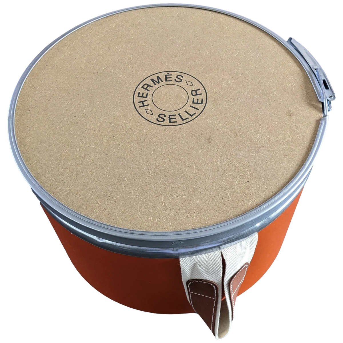 Hermes Color Feu (Fire Orange) Empty CARE CASE - BOÎTE SELLIER Grooming Box