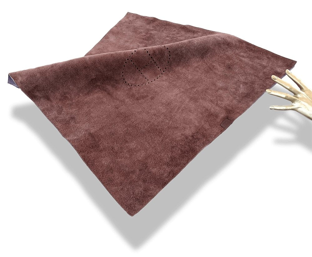 Hermes Chocolat Taurillon Clemence Gaming Mat EVELYNE Tapis de jeux MISES ET RELANCES, BNIB! - poupishop
