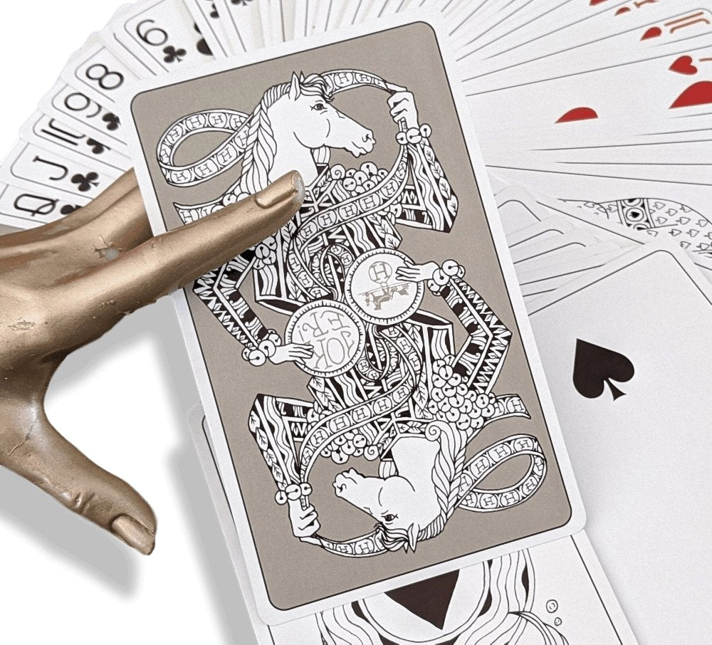 Hermes Collector's LES 4 MONDES 4 COULEURS Game Playing Cards GM, BNWTIB! - poupishop