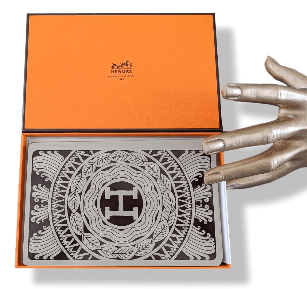 Hermes Collector's LES 4 MONDES 4 COULEURS Game Playing Cards GM, BNWTIB! - poupishop