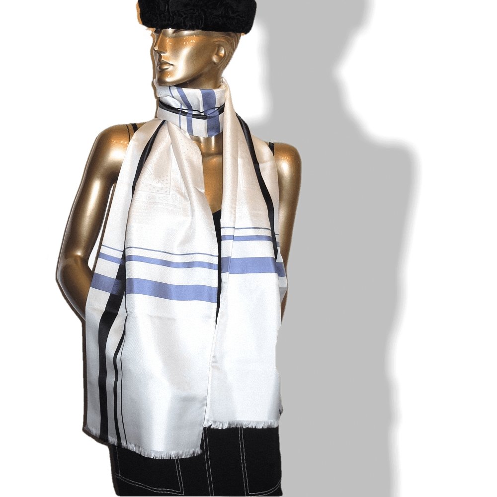 Hermes cw02 Black Ivory Lilac Printed Eperon d'Or Fringed Tuxedo Jacquard Silk Stole, NIB! - poupishop