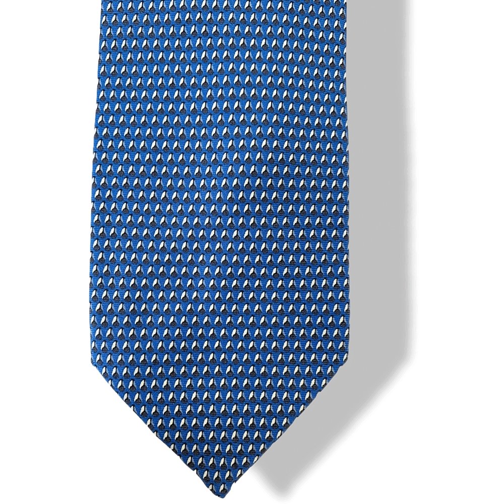 Hermes Dark Blue Cooking Chef RATATOUILLE Heavy Twill Silk Tie, NWT in Pochette! - poupishop