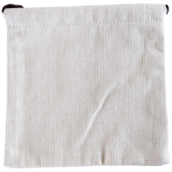 Hermes [H07] Toile Chevron Dust Cover Bag Herringbone Canvas 18 x 17 cm
