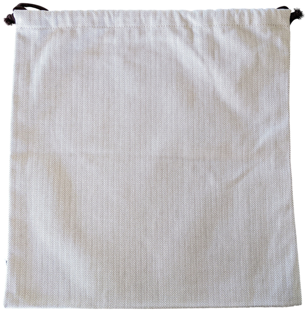Hermes [H14] Toile Chevron Dust Cover Bag Herringbone Canvas 32 x 33 cm