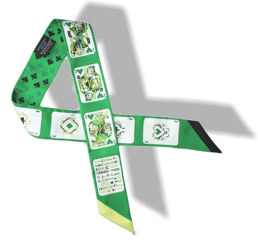 Hermes Emerald Black Yellow Jeu de Cartes by AM Cassandre Twilly, New! - poupishop