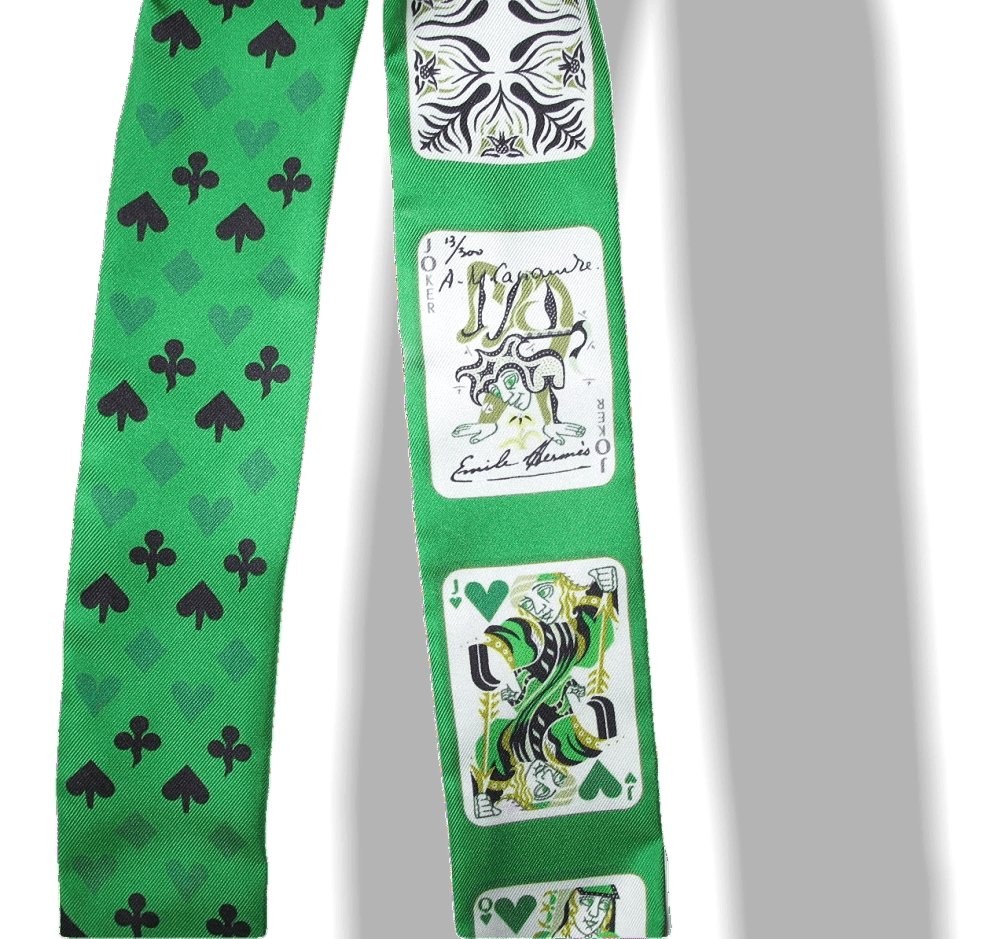 Hermes Emerald Black Yellow Jeu de Cartes by AM Cassandre Twilly, New! - poupishop