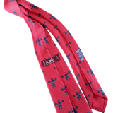 Hermes Red Celebration 150 Ans "Feux d'Artifice" Twill Silk Tie 8 cm,