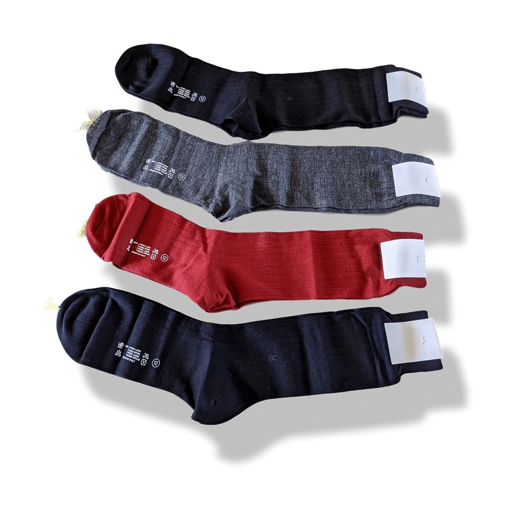 Hermes Fine Rib Virgin Wool MEN KIT 4PCS SOKS, BWTIB! - poupishop